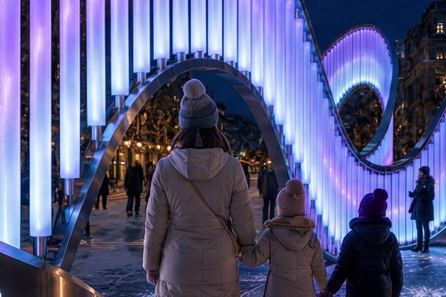 interactive tubes with light interactive tubes with light