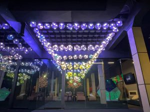 infinite polygon ballet kinetic light installation