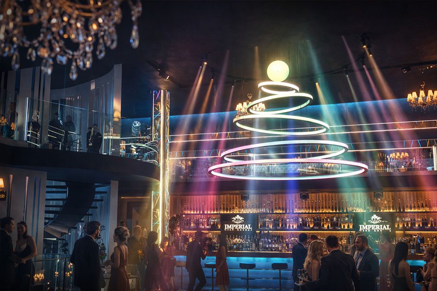 kinetic light installation