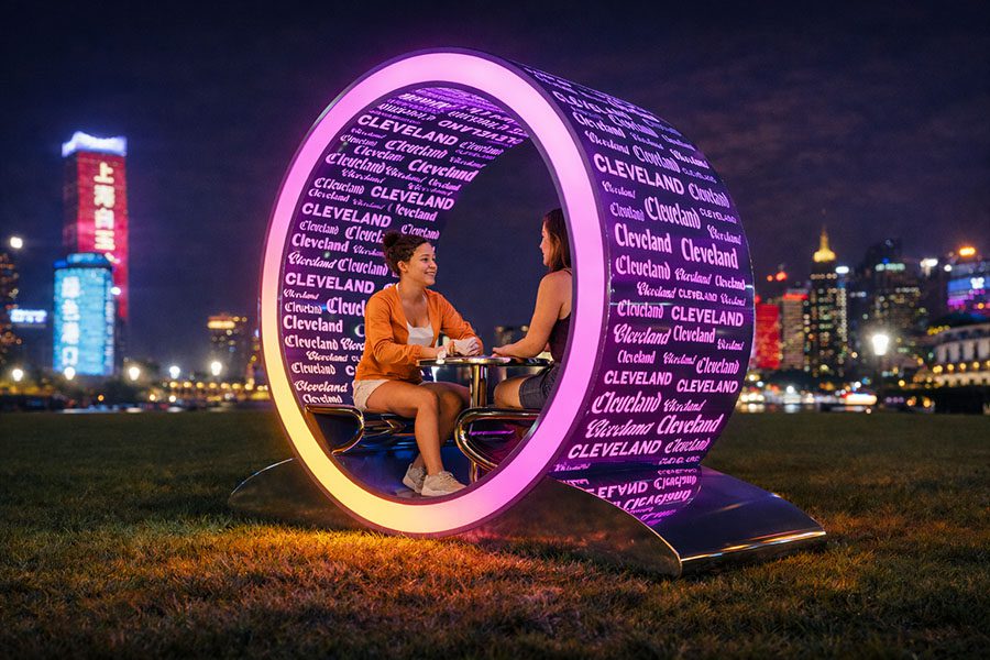 city branded public installation